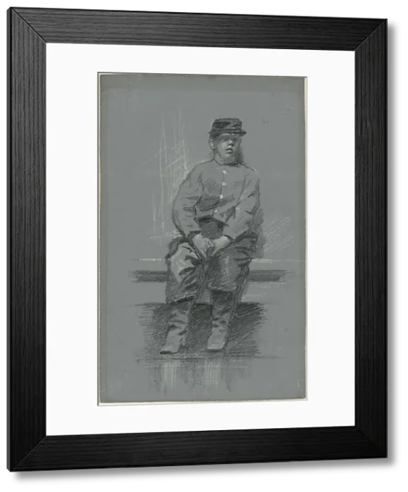 Framed Print : The Cadet, late 19th century. Creator: Robert William Vonnoh Framed Print : The Cadet, late 19th century. Creator: Robert William Vonnoh
