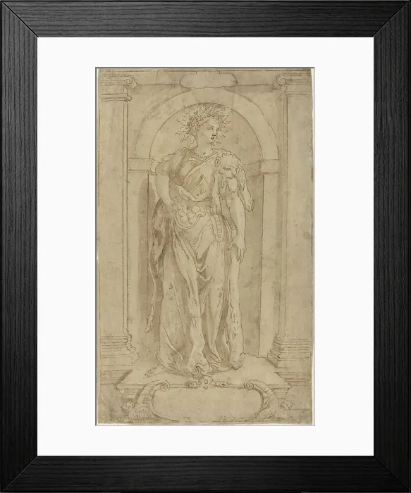 Framed Print : Fortitude. Creator: Martin de Vos Framed Print : Fortitude. Creator: Martin de Vos