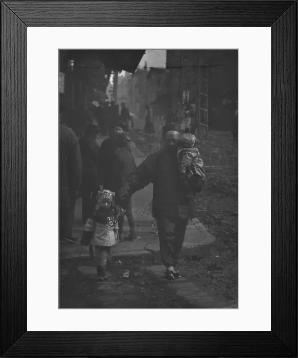 Framed Print : A corner on the hillside, Chinatown, San Francisco, between 1896 and 1906. Creator: Arnold Genthe Framed Print : A corner on the hillside, Chinatown, San Francisco, between 1896 and 1906. Creator: Arnold Genthe