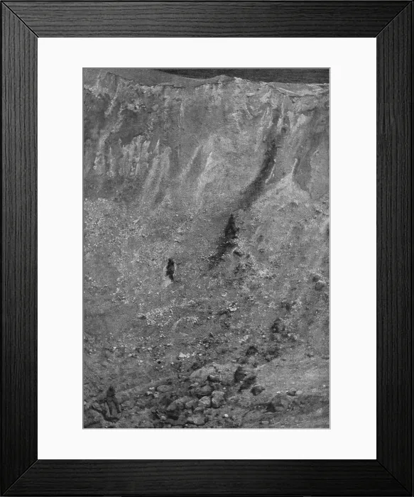 Framed Print : L'offensive de la Somme: La paroi du plus Grand Entonnoir de la region de la Somme, 1916. Creator: Unknown