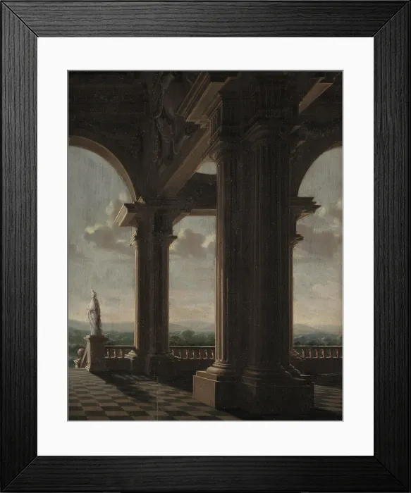 Framed Print : Architecture Piece, 1658. Creator: Daniel de Blieck Framed Print : Architecture Piece, 1658. Creator: Daniel de Blieck