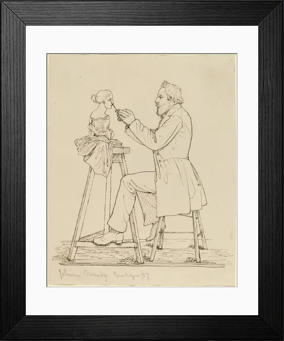Framed Print : Johnson Mundy, Sculptor, 1857. Creator: John Quincy Adams Ward Framed Print : Johnson Mundy, Sculptor, 1857. Creator: John Quincy Adams Ward