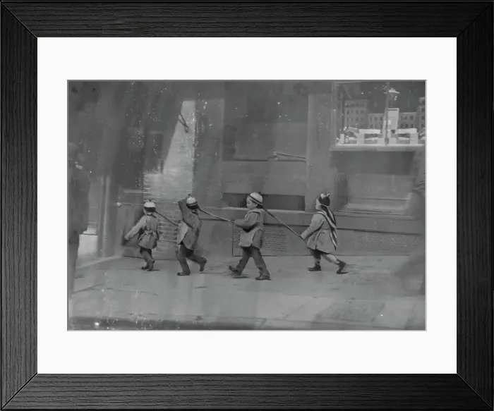 Framed Print : Pigtail parade, Chinatown, San Francisco, between 1896 and 1906. Creator: Arnold Genthe Framed Print : Pigtail parade, Chinatown, San Francisco, between 1896 and 1906. Creator: Arnold Genthe