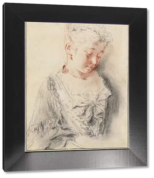 Seated Woman Looking Down, c. 1720 / 1721. Creator: Jean-Antoine Watteau