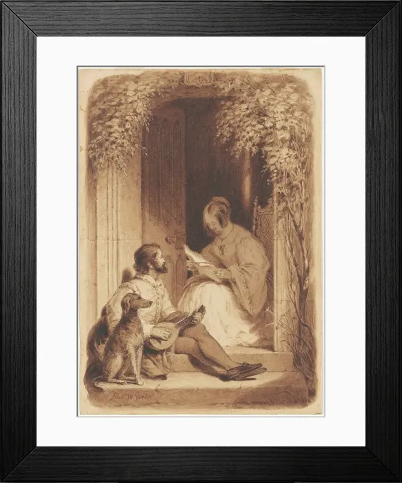 Framed Print : When Other Friends Are Round Thee, c. 1853. Creator: Robert Walter Weir Framed Print : When Other Friends Are Round Thee, c. 1853. Creator: Robert Walter Weir