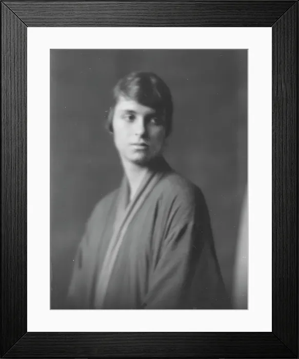 Framed Print : Eyre, Miss, portrait photograph, 1916. Creator: Arnold Genthe Framed Print : Eyre, Miss, portrait photograph, 1916. Creator: Arnold Genthe