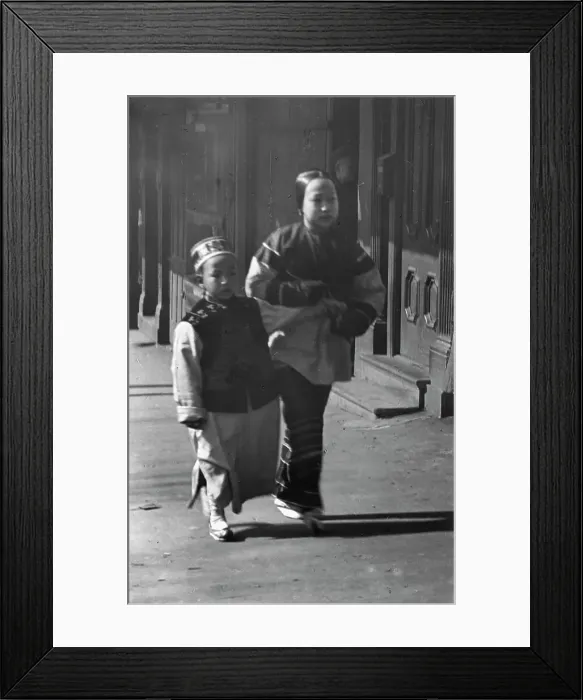 Framed Print : Washington Street, Chinatown, San Francisco, between 1896 and 1906. Creator: Arnold Genthe Framed Print : Washington Street, Chinatown, San Francisco, between 1896 and 1906. Creator: Arnold Genthe