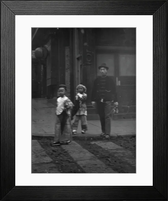 Framed Print : Gambling hall, Jackson Street corner, Chinatown, San Francisco, between 1896 and 1906. Creator: Arnold Genthe Framed Print : Gambling hall, Jackson Street corner, Chinatown, San Francisco, between 1896 and 1906. Creator: Arnold Genthe