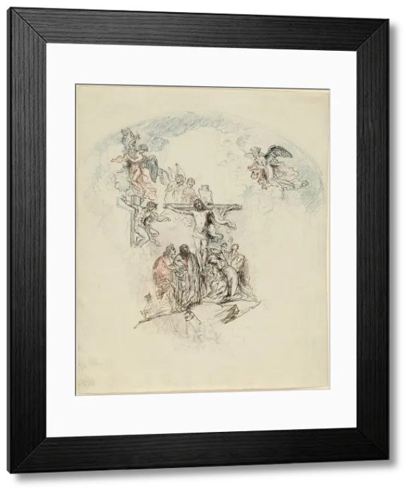 Framed Print : The Crucifixion, 1796 / 1797. Creator: Benjamin West Framed Print : The Crucifixion, 1796 / 1797. Creator: Benjamin West