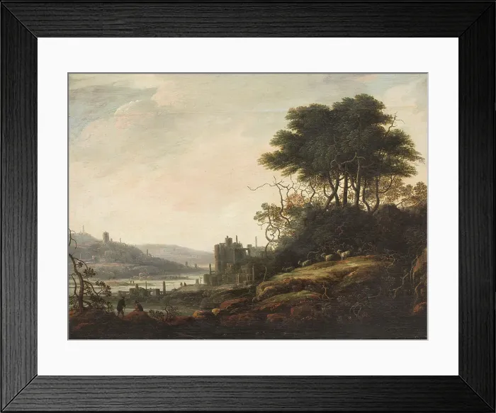 Framed Print : Landscape, 1581-1651. Creator: Abraham Bloemaert Framed Print : Landscape, 1581-1651. Creator: Abraham Bloemaert