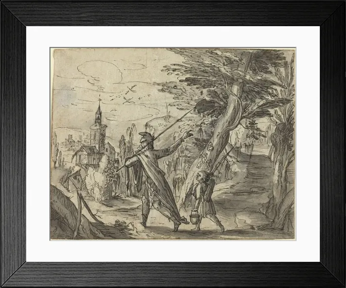 Framed Print : Abraham and Isaac. Creator: Hermann Weyer Framed Print : Abraham and Isaac. Creator: Hermann Weyer