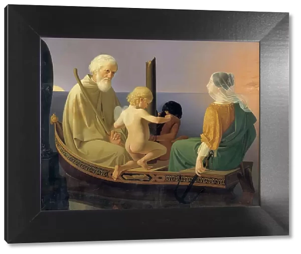 Old Age. From the series: The Four Ages of Man, 1840-1845. Creator: Ditlev Blunck