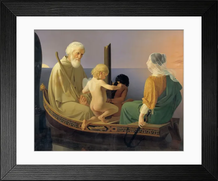 Framed Print : Old Age. From the series: The Four Ages of Man, 1840-1845. Creator: Ditlev Blunck Framed Print : Old Age. From the series: The Four Ages of Man, 1840-1845. Creator: Ditlev Blunck