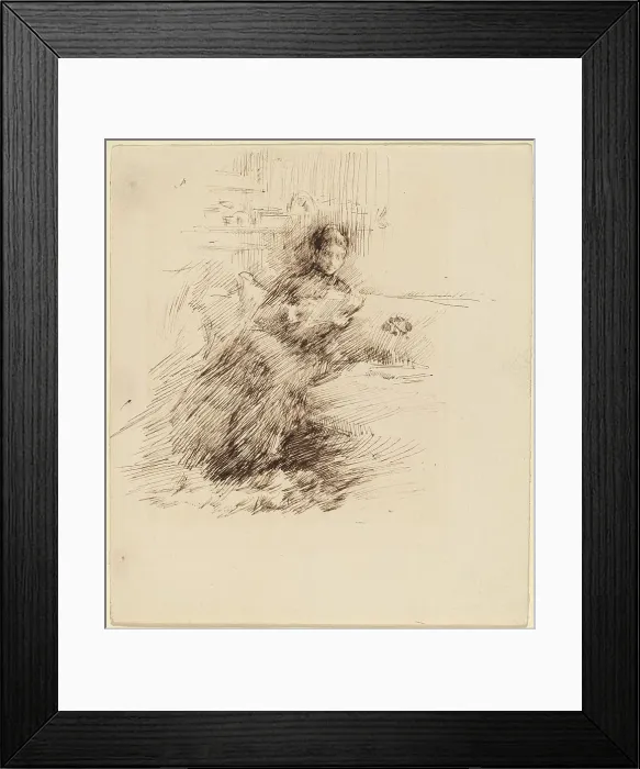 Framed Print : Miss Cumberlege, 1882. Creator: James Abbott McNeill Whistler Framed Print : Miss Cumberlege, 1882. Creator: James Abbott McNeill Whistler