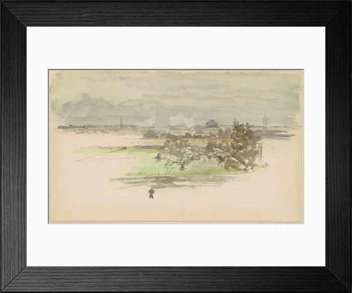 Framed Print : Marsh in Zeeland, c. 1900. Creator: James Abbott McNeill Whistler Framed Print : Marsh in Zeeland, c. 1900. Creator: James Abbott McNeill Whistler