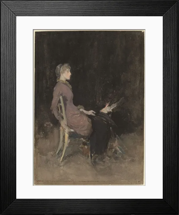 Framed Print : Study in Black and Gold (Madge O'Donoghue), 1883 / 1884. Creator: James Abbott McNeill Whistler Framed Print : Study in Black and Gold (Madge O'Donoghue), 1883 / 1884. Creator: James Abbott McNeill Whistler
