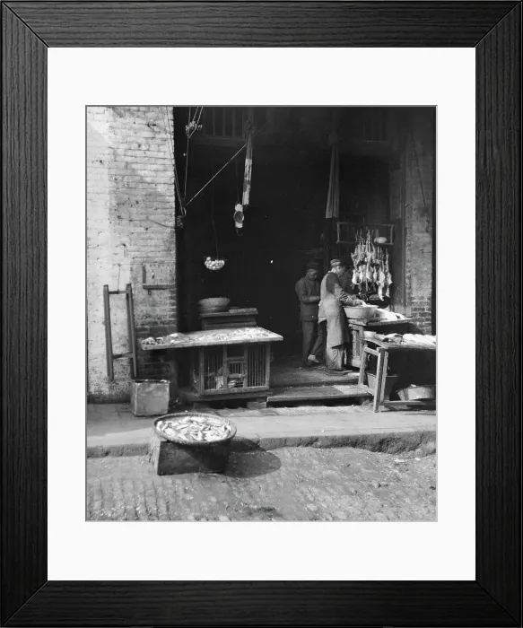 Framed Print : Fish Alley, Chinatown, San Francisco, between 1896 and 1906. Creator: Arnold Genthe Framed Print : Fish Alley, Chinatown, San Francisco, between 1896 and 1906. Creator: Arnold Genthe