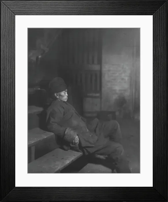 Framed Print : The opium fiend, Chinatown, San Francisco, between 1896 and 1906. Creator: Arnold Genthe Framed Print : The opium fiend, Chinatown, San Francisco, between 1896 and 1906. Creator: Arnold Genthe