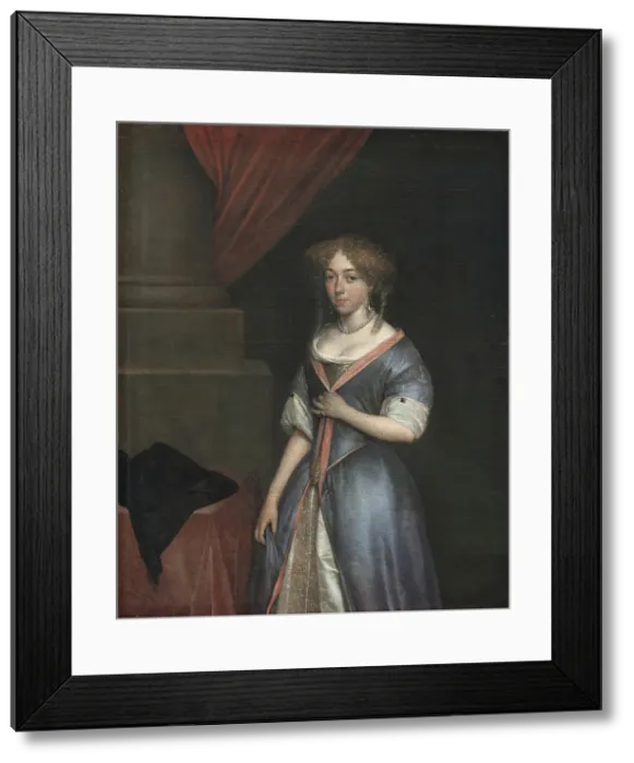 Framed Print : Portrait of a Lady, 1677-1681. Creator: Gerard ter Borch Framed Print : Portrait of a Lady, 1677-1681. Creator: Gerard ter Borch