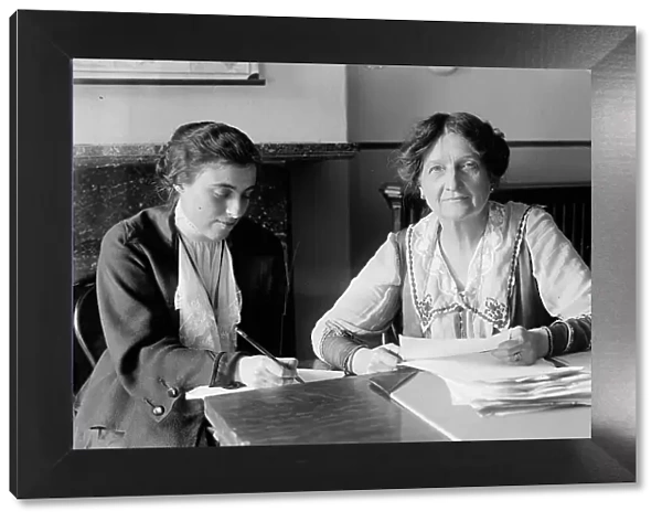 Mrs. Martha Nelson Mccam at Desk, 1918. Creator: Harris & Ewing. Mrs. Martha Nelson Mccam at Desk, 1918. Creator: Harris & Ewing