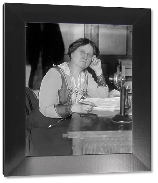 Mrs. Martha Nelson Mccam at Desk, 1918. Creator: Harris & Ewing. Mrs. Martha Nelson Mccam at Desk, 1918. Creator: Harris & Ewing