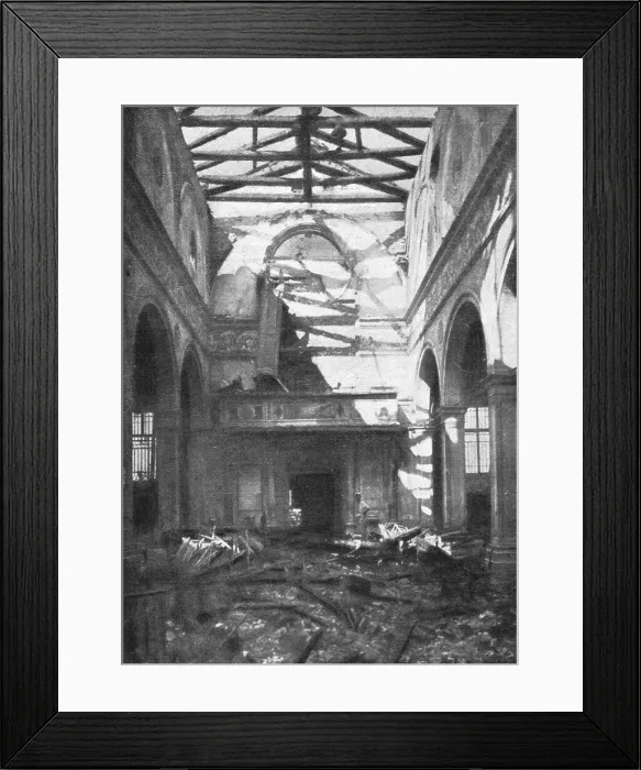 Framed Print : Les destructions de monuments a Venise; Interieur de l'eglise Santa-Maria Formosa, 1916. Creator: Unknown Framed Print : Les destructions de monuments a Venise; Interieur de l'eglise Santa-Maria Formosa, 1916. Creator: Unknown