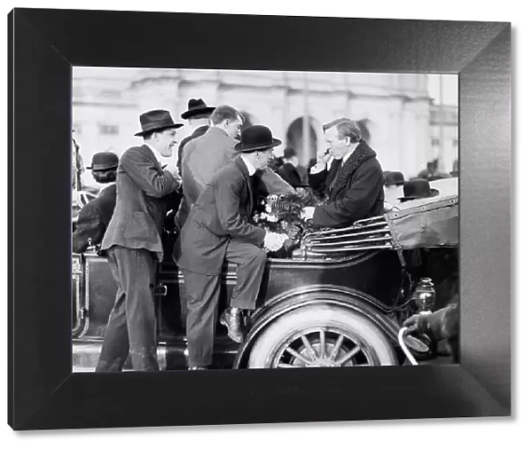 Butch McDevitt, Congressman For A Day from Pennsylvania, in Auto, 1914. Creator: Harris & Ewing. Butch McDevitt, Congressman For A Day from Pennsylvania, in Auto, 1914. Creator: Harris & Ewing