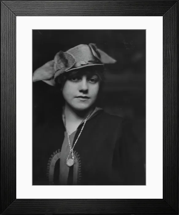 Framed Print : Fisher, Dorothy, Miss, portrait photograph, 1915. Creator: Arnold Genthe Framed Print : Fisher, Dorothy, Miss, portrait photograph, 1915. Creator: Arnold Genthe