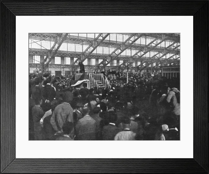 Framed Print : Visites de M Albert Thomas aux usines de guerre; l'Exposition lyonnaise, 1914 (1916). Creator: Unknown Framed Print : Visites de M Albert Thomas aux usines de guerre; l'Exposition lyonnaise, 1914 (1916). Creator: Unknown