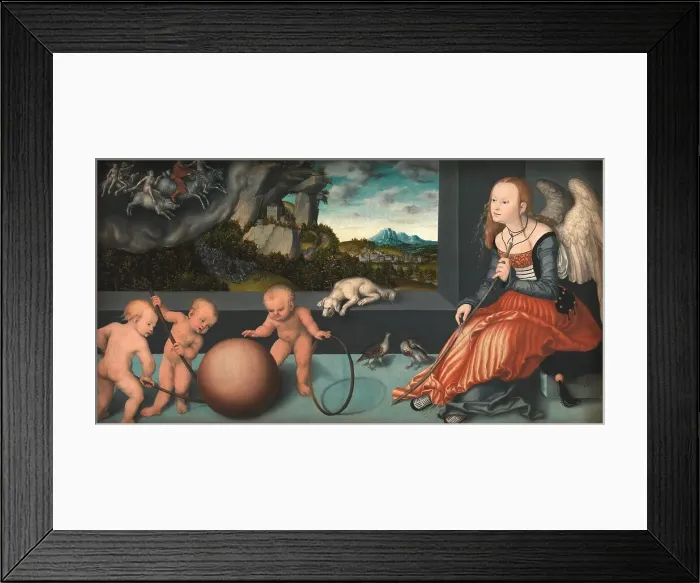 Framed Print : Melancholy, 1532. Creator: Lucas Cranach the Elder Framed Print : Melancholy, 1532. Creator: Lucas Cranach the Elder