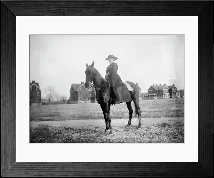 Framed Print : Mrs. R.M. McLennan, Sufragette [sic], 1913. Creator: Harris & Ewing. Mrs. R.M. McLennan, Sufragette [sic], 1913. Creator: Harris & Ewing