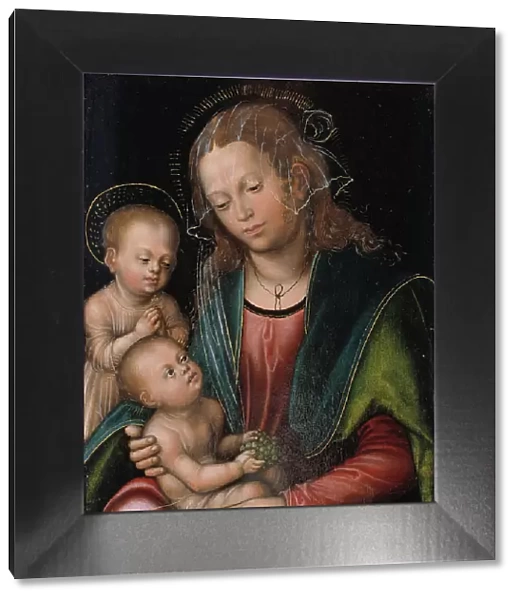 Virgin and Child Adored by the Infant St John, 1512-1514. Creator: Lucas Cranach the Elder