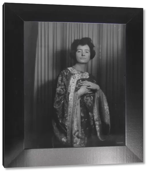 Fletcher, C.B. Mrs. portrait photograph, 1916 Apr. 17. Creator: Arnold Genthe