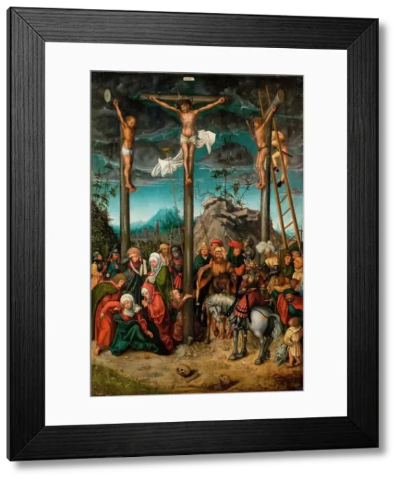 Framed Print : The Crucifixion, 1506-1520. Creator: Lucas Cranach the Elder Framed Print : The Crucifixion, 1506-1520. Creator: Lucas Cranach the Elder