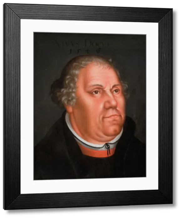 Framed Print : Portrait of Martin Luther (1483-1546), 1540-1640. Creator: Lucas Cranach the Elder Framed Print : Portrait of Martin Luther (1483-1546), 1540-1640. Creator: Lucas Cranach the Elder