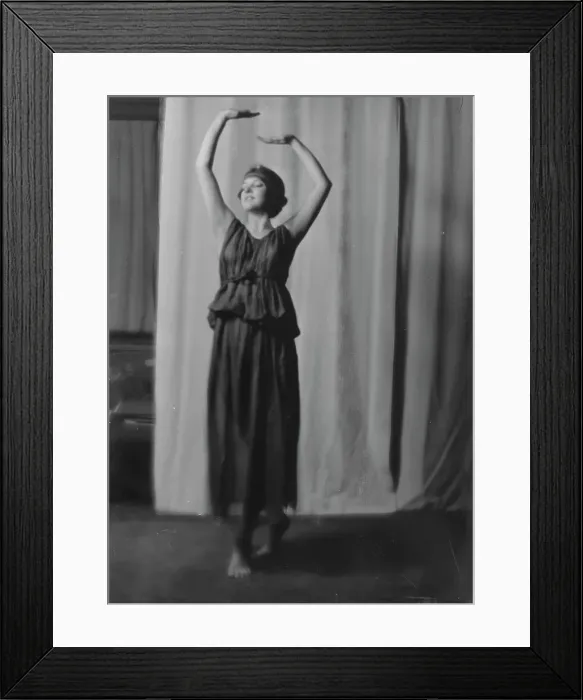 Framed Print : Beyer, Hilda, Miss, 1915 Dec. 8. Creator: Arnold Genthe Framed Print : Beyer, Hilda, Miss, 1915 Dec. 8. Creator: Arnold Genthe
