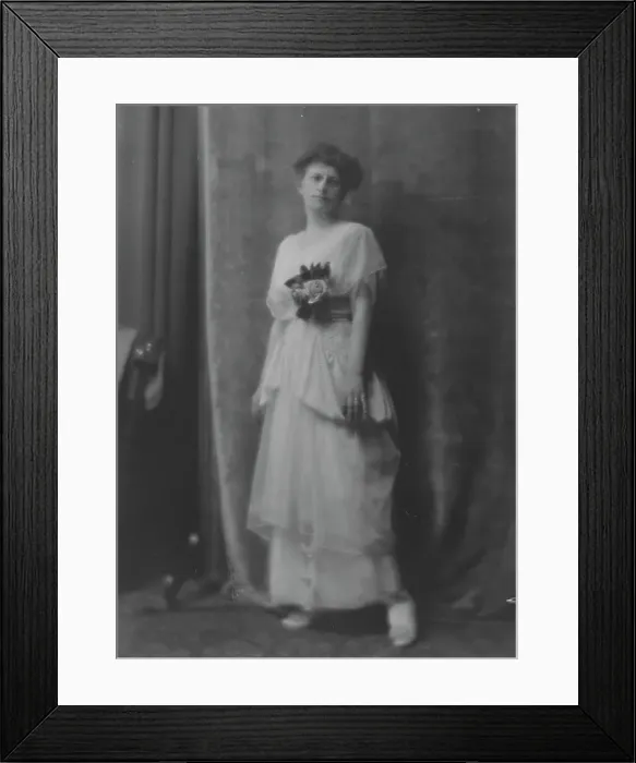Framed Print : Francke, A.E. Miss, portrait photograph, 1915 May 16. Creator: Arnold Genthe Framed Print : Francke, A.E. Miss, portrait photograph, 1915 May 16. Creator: Arnold Genthe