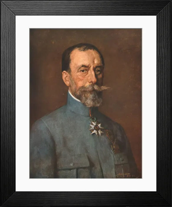 Framed Print : La general de Villaret, 1916. Creator: Lucien Jonas Framed Print : La general de Villaret, 1916. Creator: Lucien Jonas