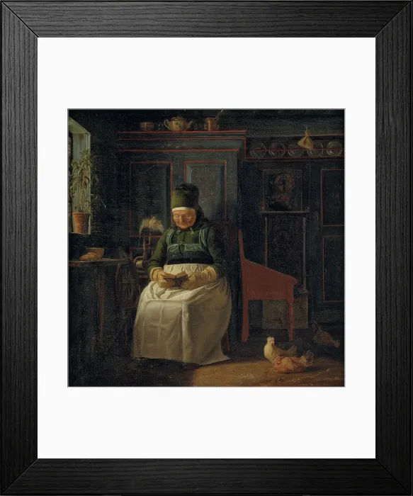 Framed Print : Christmas Morning in a Farmhouse, 1846-1847. Creator: Christen Dalsgaard Framed Print : Christmas Morning in a Farmhouse, 1846-1847. Creator: Christen Dalsgaard