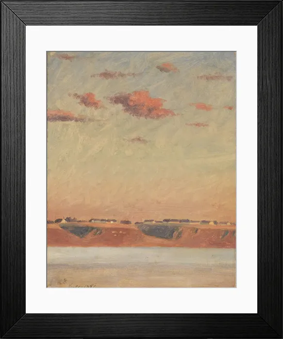 Framed Print : The Lim Fjord in Jutland. Study, 1851. Creator: Christen Dalsgaard Framed Print : The Lim Fjord in Jutland. Study, 1851. Creator: Christen Dalsgaard