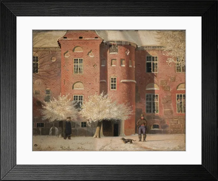 Framed Print : The Manor of Krabbesholm in Jutland, 1839-1907. Creator: Christen Dalsgaard Framed Print : The Manor of Krabbesholm in Jutland, 1839-1907. Creator: Christen Dalsgaard