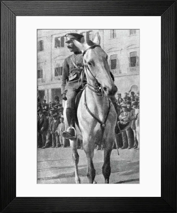 Framed Print : Un mouvement national a Salonique; le colonel Zimbrakakis, chef du mouvement national, 1916. Creator: Unknown Framed Print : Un mouvement national a Salonique; le colonel Zimbrakakis, chef du mouvement national, 1916. Creator: Unknown
