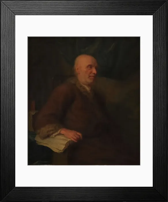 Framed Print : Portrait of a Man, 1700-1746. Creator: Balthasar Denner Framed Print : Portrait of a Man, 1700-1746. Creator: Balthasar Denner