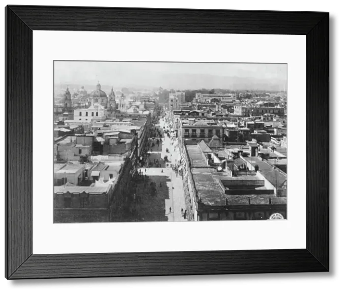 Framed Print : General View, Mexico City, Mexico, 1913. Creator: Unknown Framed Print : General View, Mexico City, Mexico, 1913. Creator: Unknown