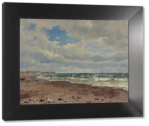 A Beach with Dunes. The West Coast of Jutland, 1843. Creator: Dankvart Dreyer