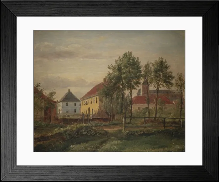 Framed Print : A Mill in Odense, 1642-1645. Creator: Dankvart Dreyer Framed Print : A Mill in Odense, 1642-1645. Creator: Dankvart Dreyer
