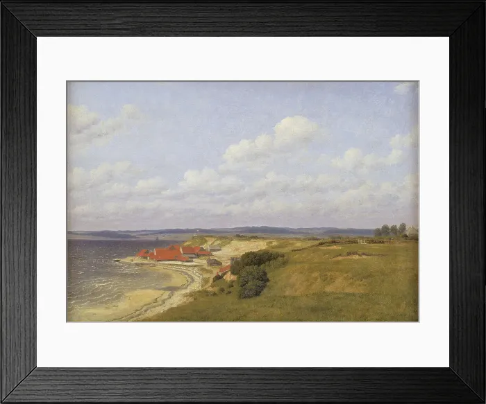 Framed Print : Renbjærg Tileworks by Flensburg Fiord, 1830. Creator: CW Eckersberg Framed Print : Renbjærg Tileworks by Flensburg Fiord, 1830. Creator: CW Eckersberg