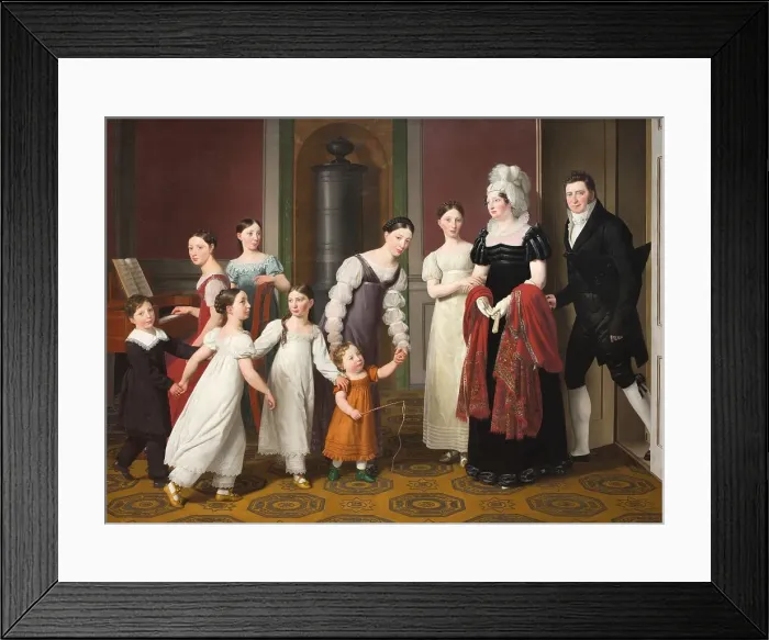 Framed Print : The Nathanson Family, 1818. Creator: CW Eckersberg Framed Print : The Nathanson Family, 1818. Creator: CW Eckersberg
