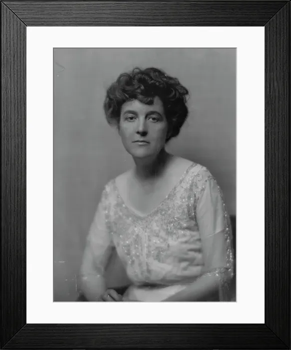 Framed Print : Gale, Zona, Miss, portrait photograph, 1917 May 15. Creator: Arnold Genthe