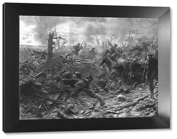 Nos allies a l'assaut: les corps a corps du 'Devils Wood', 1916. Creator: Unknown. Nos allies a l'assaut: les corps a corps du 'Devils Wood', 1916. Creator: Unknown